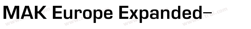 MAK Europe Expanded字体转换
